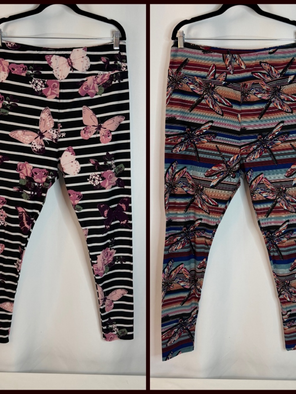 Butterfly & DragonFly Print LuLaRoe Leggings, TC2